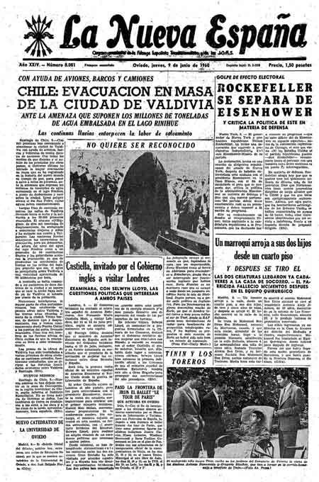 Portada Jueves 9 de  de 1960