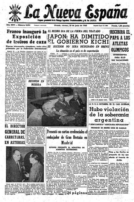 Portada Viernes 24 de  de 1960