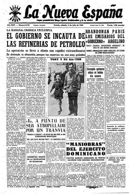 Portada Sábado 2 de  de 1960