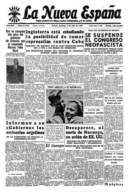 Portada Domingo 3 de  de 1960