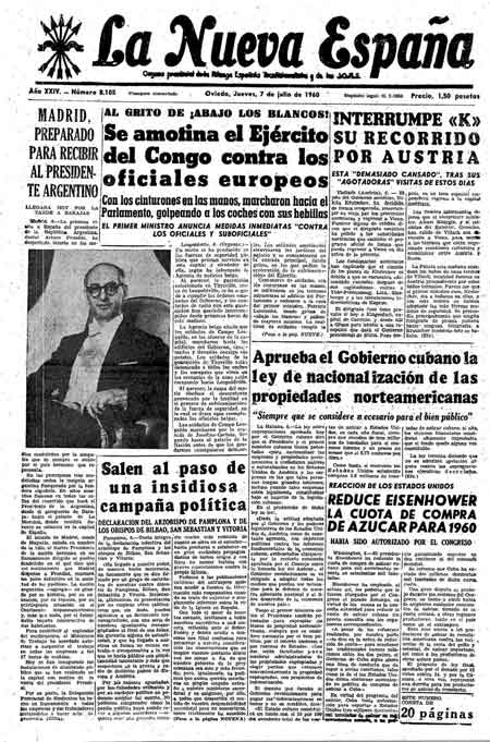 Portada Jueves 7 de  de 1960