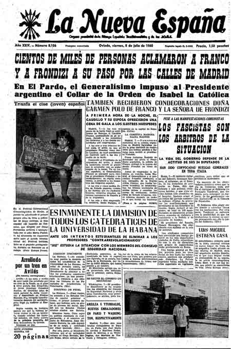Portada Viernes 8 de  de 1960