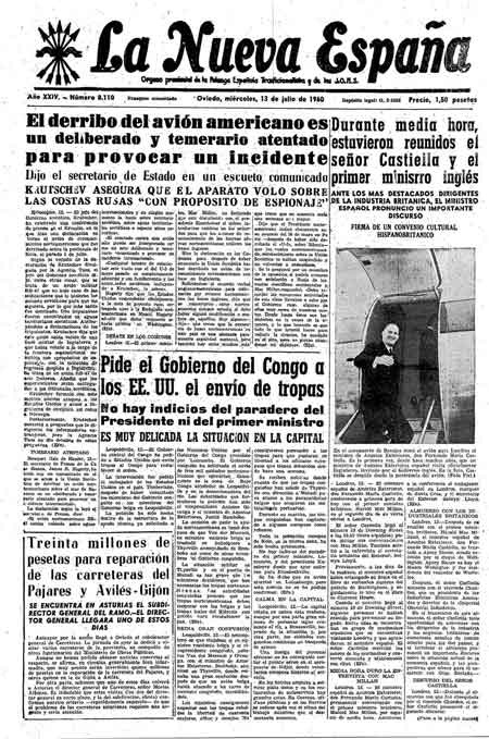 Portada Miércoles 13 de  de 1960