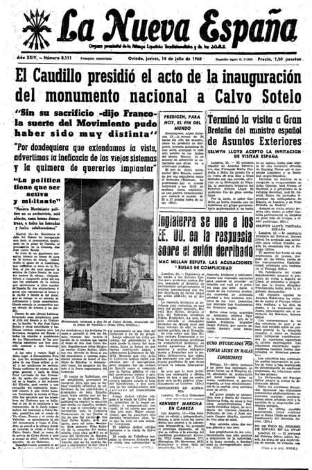 Portada Jueves 14 de  de 1960