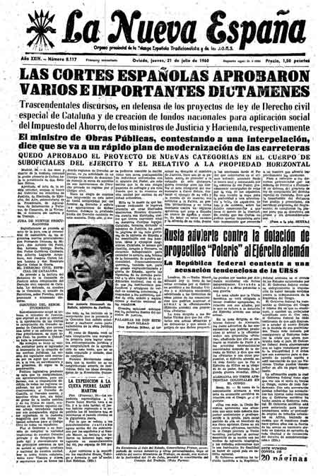 Portada Jueves 21 de  de 1960