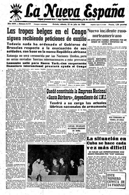 Portada Sábado 23 de  de 1960