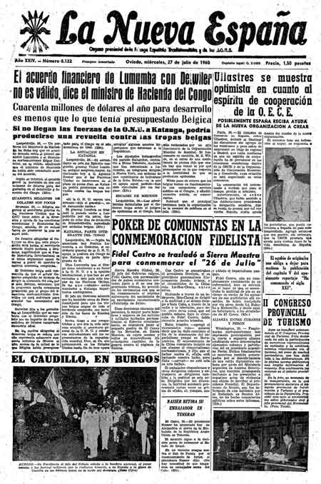 Portada Miércoles 27 de  de 1960
