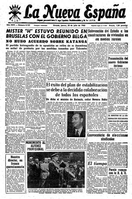 Portada Jueves 28 de  de 1960