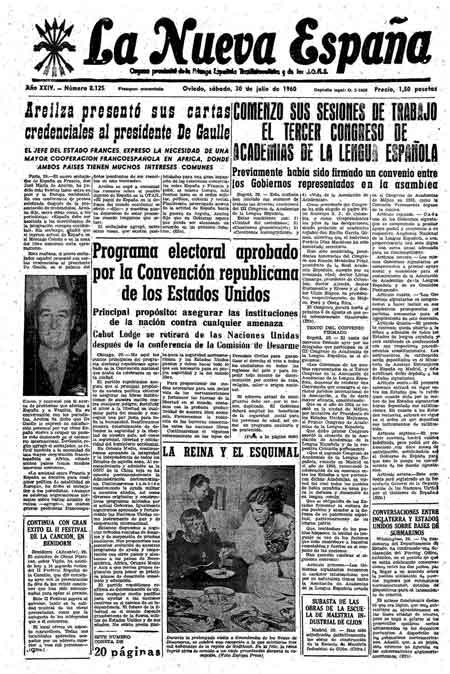 Portada Sábado 30 de  de 1960