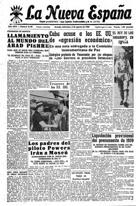 Portada Miércoles 3 de  de 1960