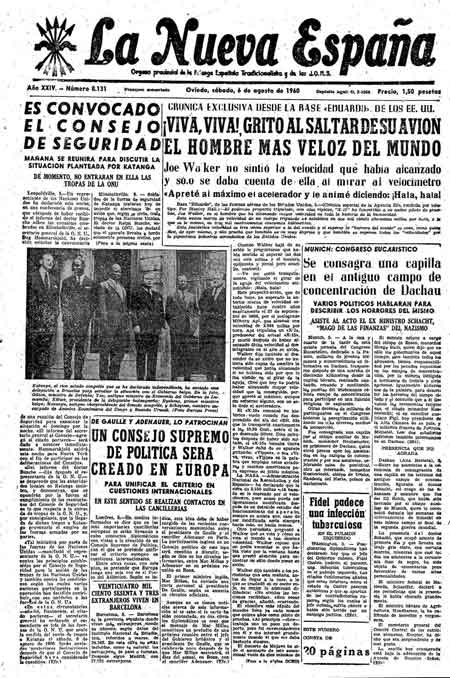 Portada Sábado 6 de  de 1960