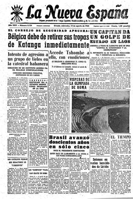 Portada Miércoles 10 de  de 1960
