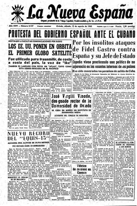 Portada Sábado 13 de  de 1960