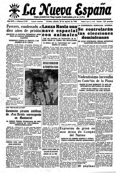 Portada Sábado 20 de  de 1960