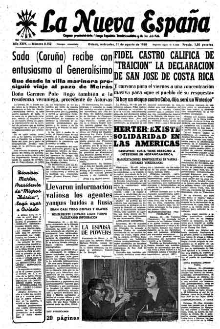 Portada Miércoles 31 de  de 1960