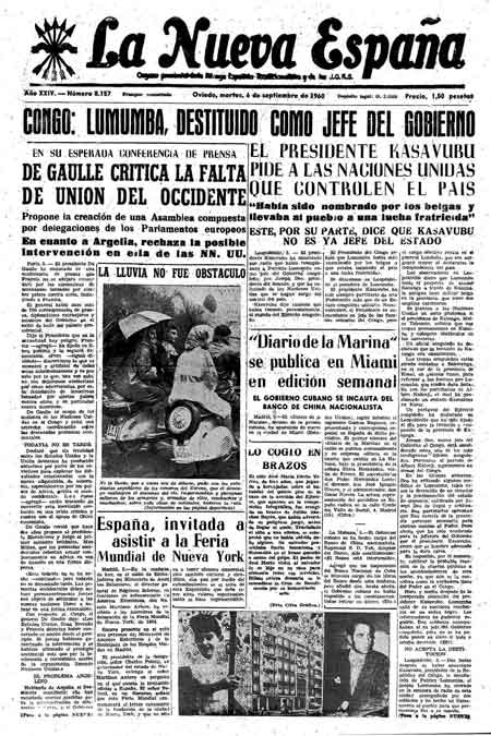 Portada Martes 6 de  de 1960