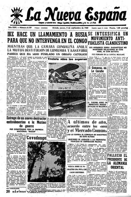 Portada Jueves 8 de  de 1960