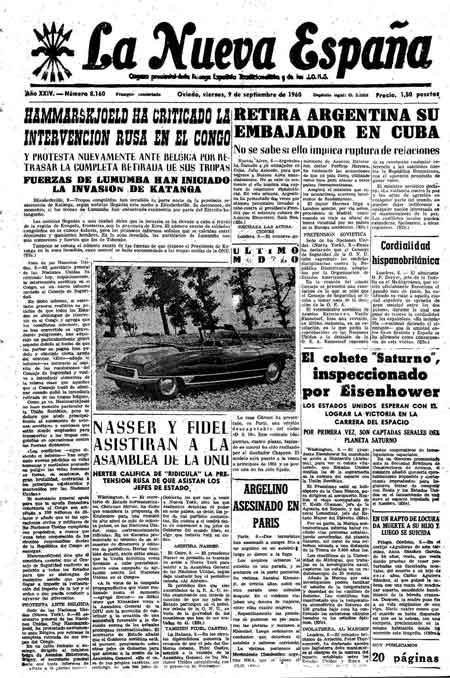 Portada Viernes 9 de  de 1960