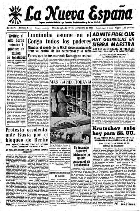 Portada Sábado 10 de  de 1960