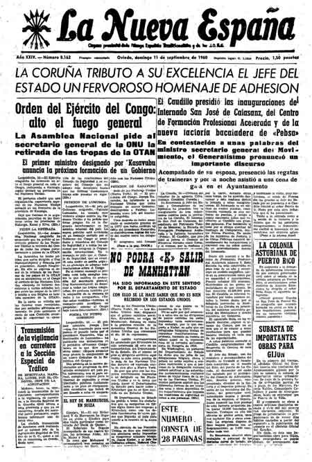 Portada Domingo 11 de  de 1960