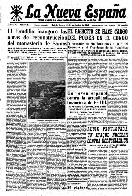 Portada Jueves 15 de  de 1960