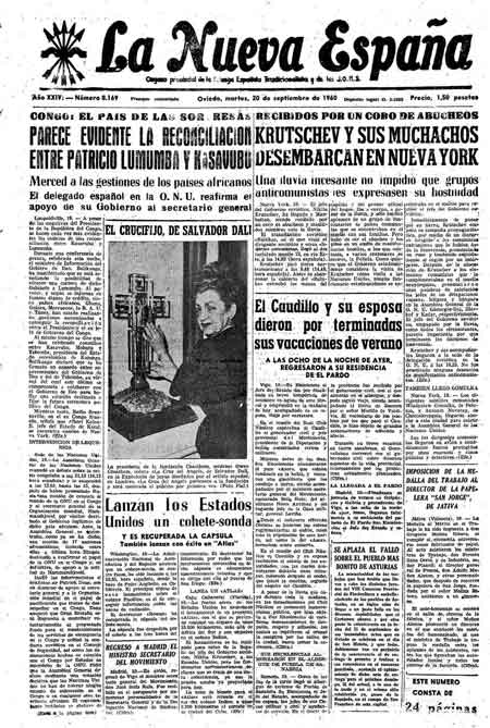 Portada Martes 20 de  de 1960