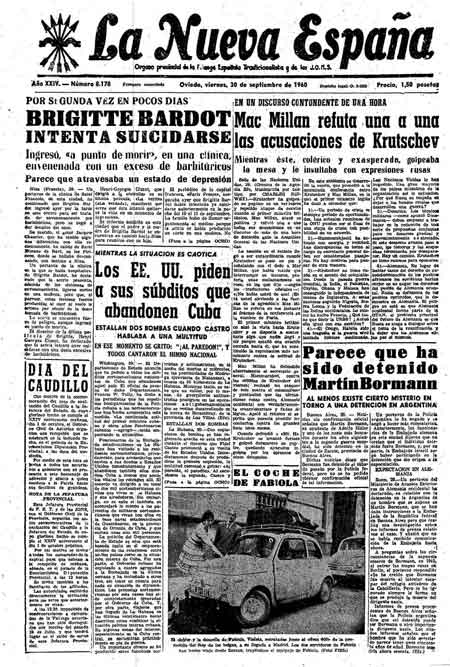 Portada Viernes 30 de  de 1960