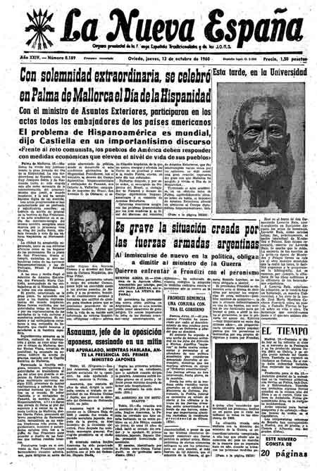 Portada Jueves 13 de Octubre de 1960