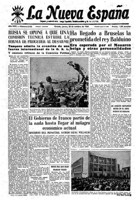 Portada Jueves 20 de Octubre de 1960