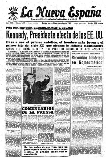 Portada Jueves 10 de Noviembre de 1960