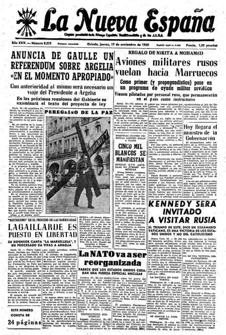 Portada Jueves 17 de Noviembre de 1960