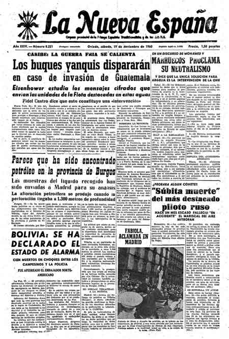 Portada Sábado 19 de Noviembre de 1960
