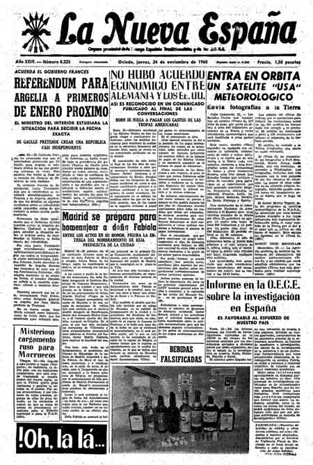 Portada Jueves 24 de Noviembre de 1960