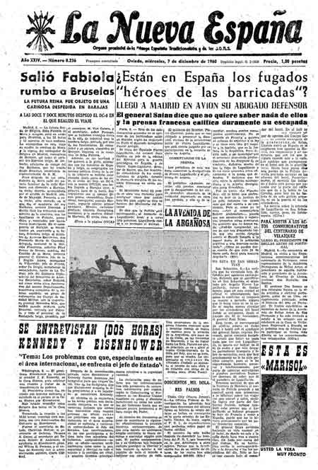 Portada Miércoles 7 de Diciembre de 1960