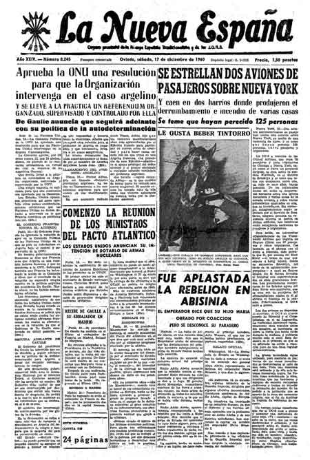 Portada Sábado 17 de Diciembre de 1960