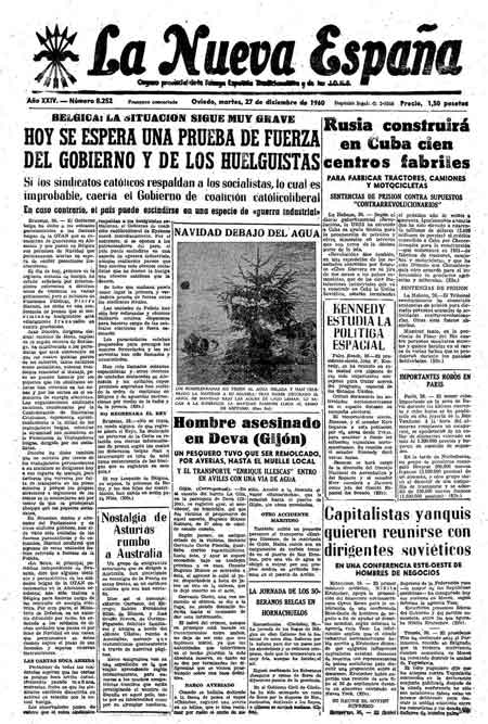Portada Martes 27 de Diciembre de 1960