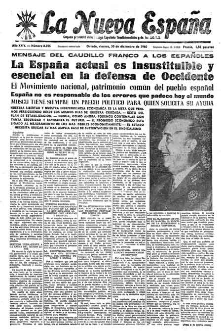 Portada Viernes 30 de Diciembre de 1960