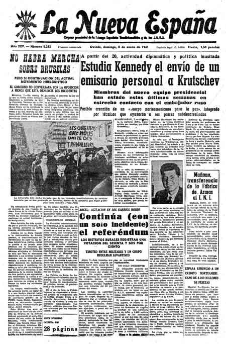 Portada Domingo 8 de  de 1961