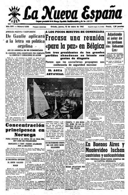 Portada Jueves 12 de  de 1961