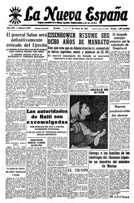 Portada Viernes 13 de  de 1961