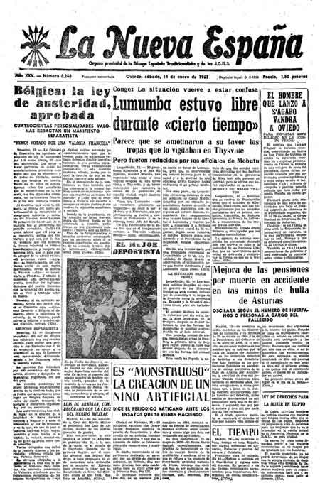 Portada Sábado 14 de  de 1961
