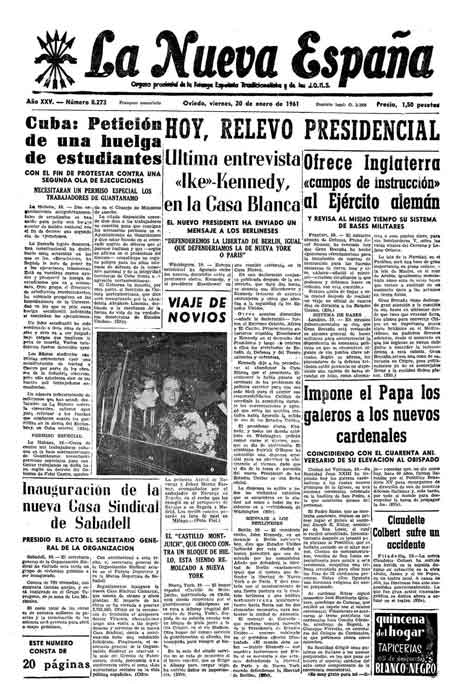 Portada Viernes 20 de  de 1961