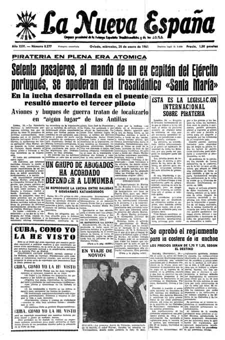 Portada Miércoles 25 de  de 1961