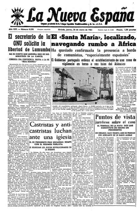 Portada Jueves 26 de  de 1961