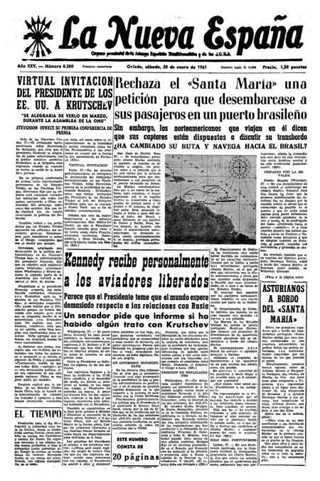 Portada Sábado 28 de  de 1961
