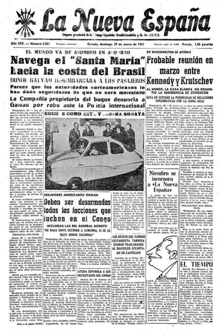 Portada Domingo 29 de  de 1961