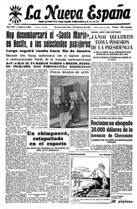 Portada Miércoles 1 de  de 1961