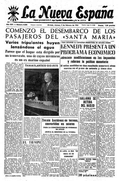 Portada Viernes 3 de  de 1961
