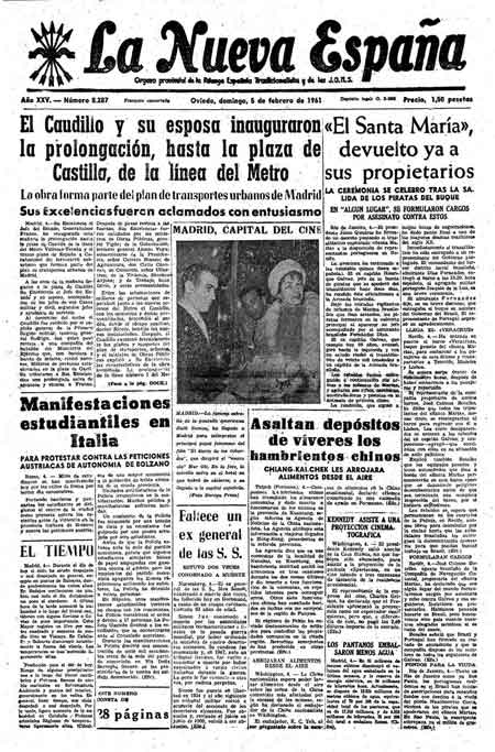 Portada Domingo 5 de  de 1961