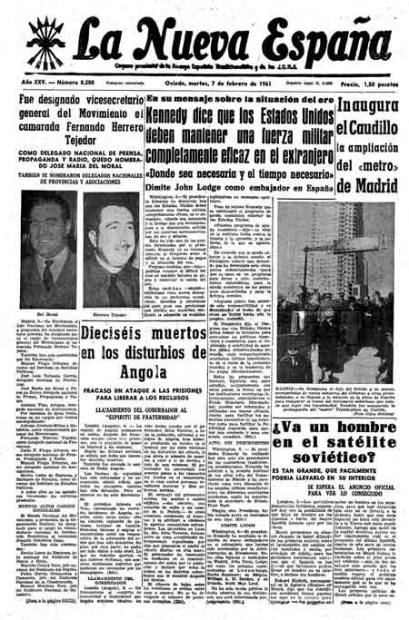 Portada Martes 7 de  de 1961